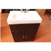 Image 1 : Vanity with Sink and Taps 24" x 14" x 34" High