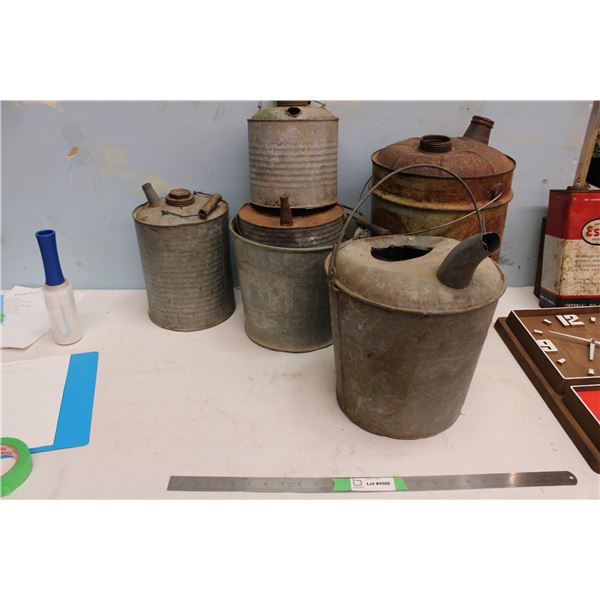 Vintage Gas Pails Large Lot