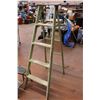 Image 1 : Vintage Wooden Step Ladder 5FT With Step