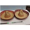 Image 1 : 2 Sombrero Hats Straw