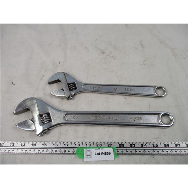 (2X THE MONEY) 12, 15  Crescent Wrenches