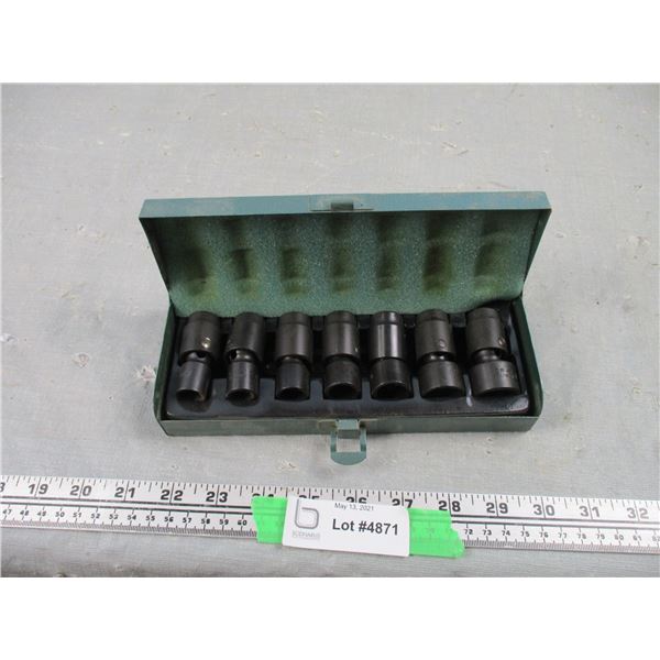 Special Swivel Sockets in Case 7/18 - 3/4 IN