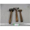 Image 1 : Lot of 2 Mallets, Plus 1 Other Hammer