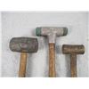 Image 2 : Lot of 2 Mallets, Plus 1 Other Hammer