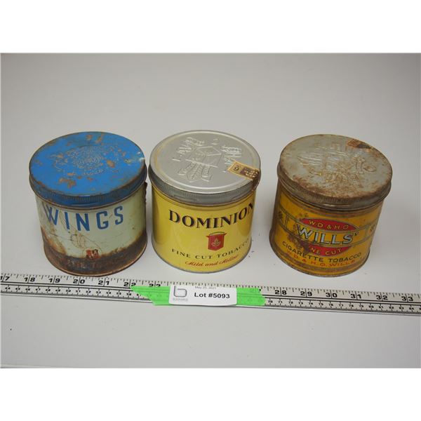 Vintage Tobacco Cans (3)