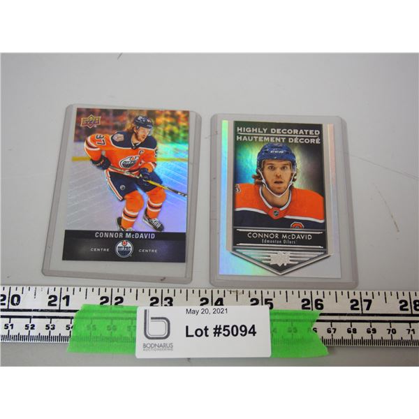 (2X THE MONEY) Upper Deck Conner McDavid Hockey Cards