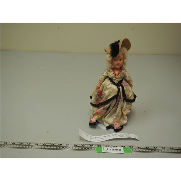 Antique German Socket Head, Arms and Hips Dolls Very Rare Bisque Composite Doll 1800's Painted Eyes