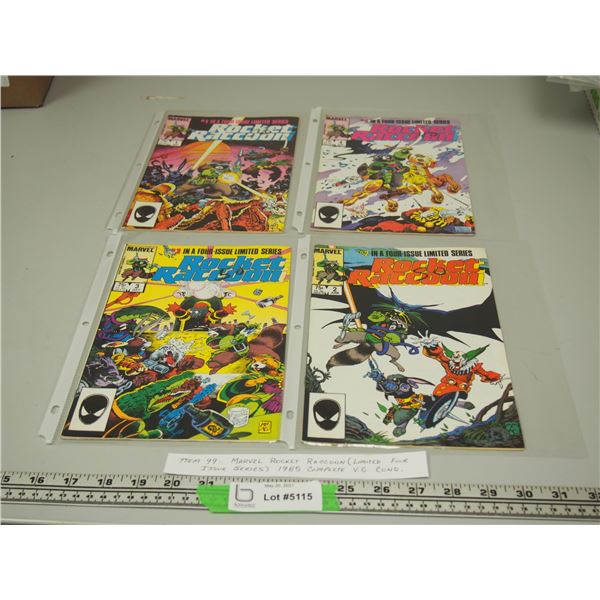 Marvel Rocket Raccoon (Limited Four Issue Series) V.G. Condition 1985 Complete