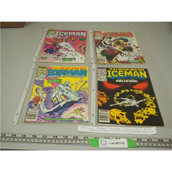 Marvel Iceman (Limited Four Issue Series) 1984 1st Mini Series (Complete, Nice Condition)