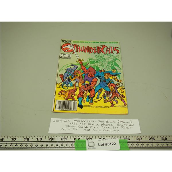 Marvel Star Comics Thunder Cats 1985 1st Issue Series, Canadian Price Variant #1 Rare? First Print..