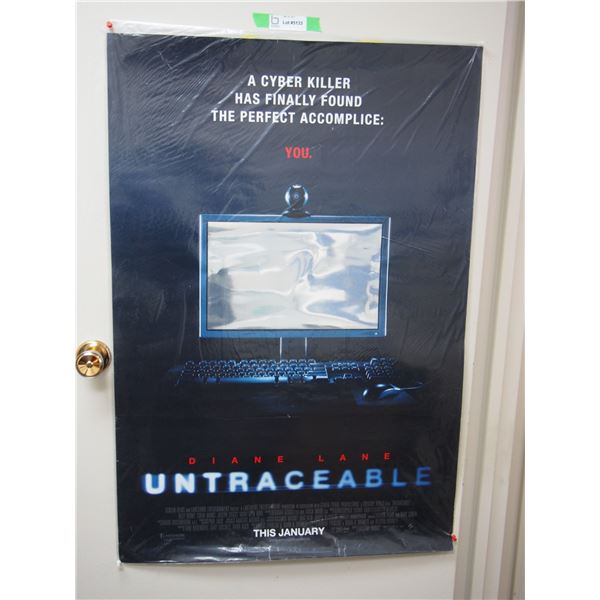 Untraceable Original Double Sided 27" x 40" Movie Poster V.G. Condition