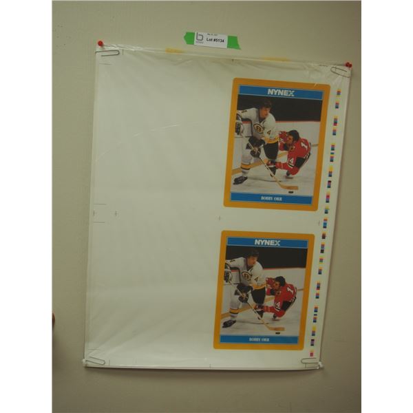 Rare Bobby Orr 1985 Nynex 8.5" x 11" Uncut Vintage NOS Promo Prints