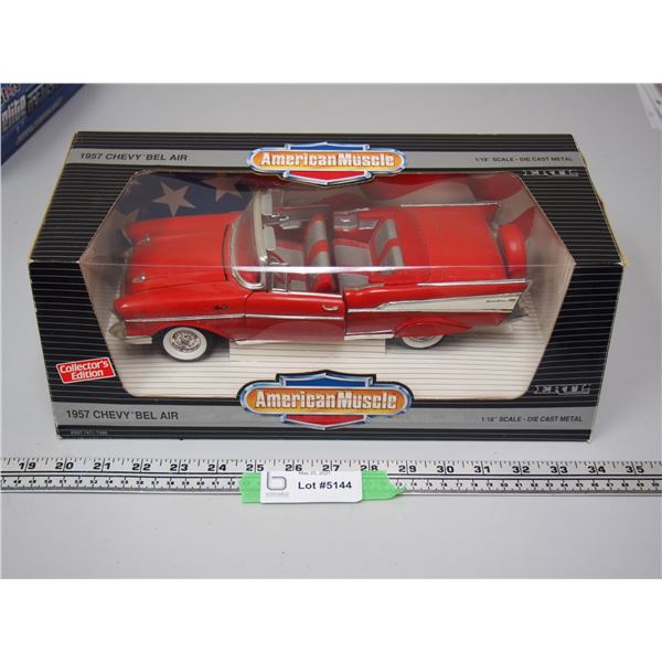 Ertl 1/18 Scale 1957 Chev Belair Convertible Matador Red (NIB)