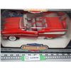 Image 2 : Ertl 1/18 Scale 1957 Chev Belair Convertible Matador Red (NIB)
