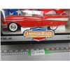 Image 3 : Ertl 1/18 Scale 1957 Chev Belair Convertible Matador Red (NIB)