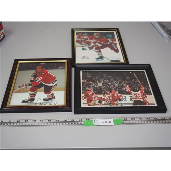 Framed Photos Team Canada 8x10, CCCP #4 8x10, Dennis Hall #10 8x10