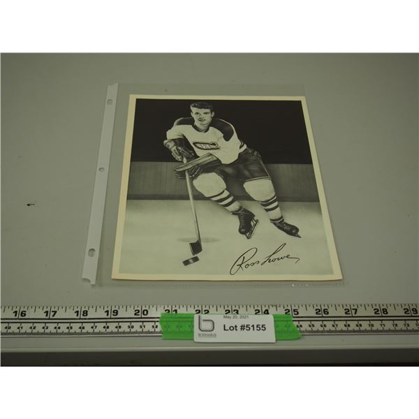 1945-54 Quaker Oats Hockey Photo Ross Lowe (8x10)