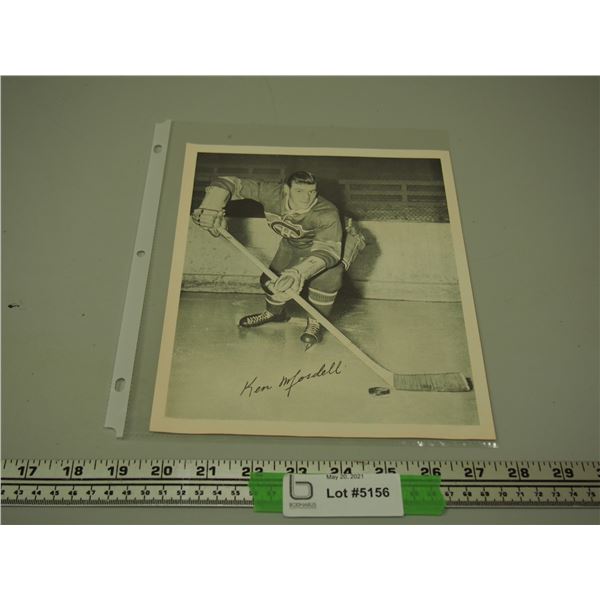 1945-54 Quaker Oats Hockey Photo Ken Mosdell