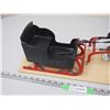 Image 4 : (1) Toy Horses With Sleigh Mounted on Wood (22" Long)