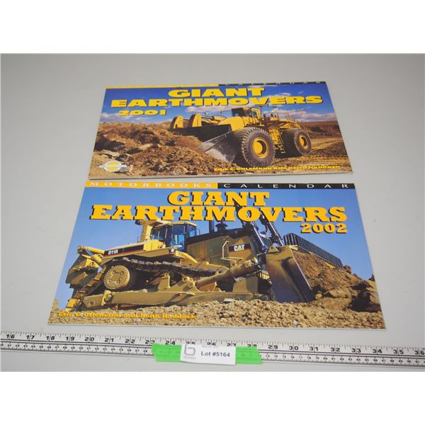 (2X THE MONEY) Giant Earthmovers 2001, 2002 Calendars (Good Condition)