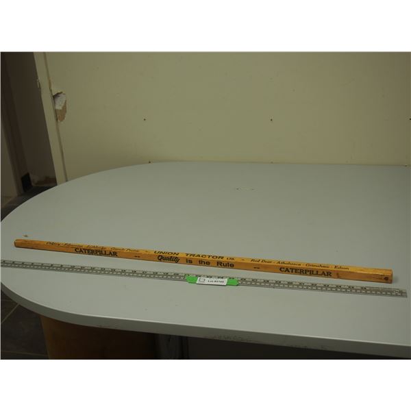 1940's-50's Cat Yard Stick Union Tractor L+D