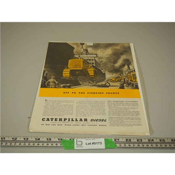 1942 Off To the Fighting Fronts Cat Advertising Ads