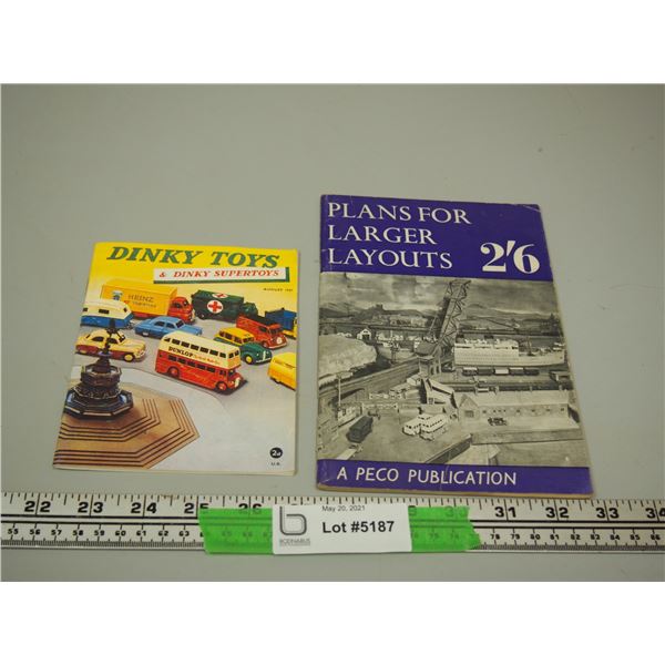 1957 Dinky Toy Catalog, Model Trail Lay Out Book