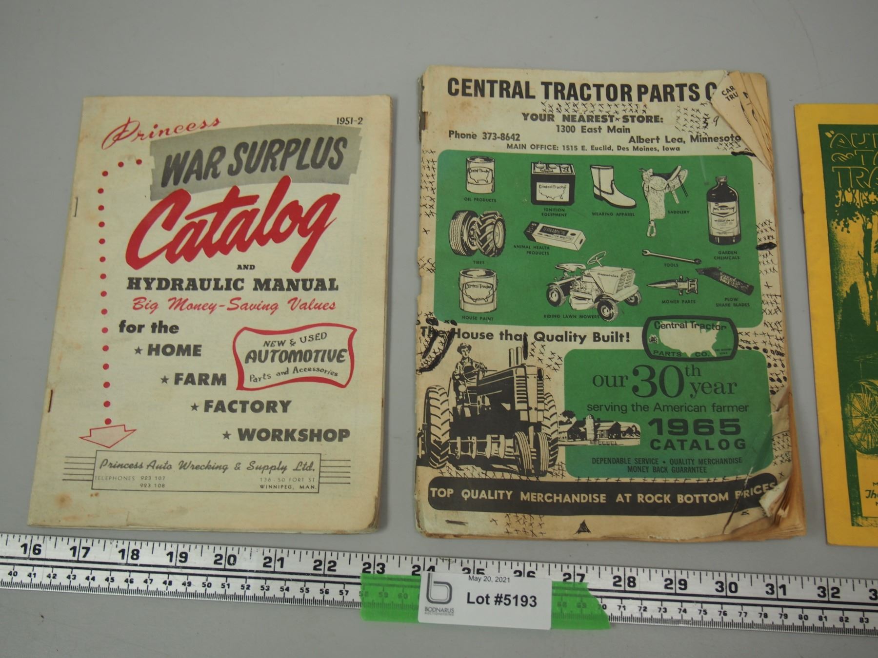 Princess Auto Catalog 19512, Central Tractor Parts Catalog, Plus