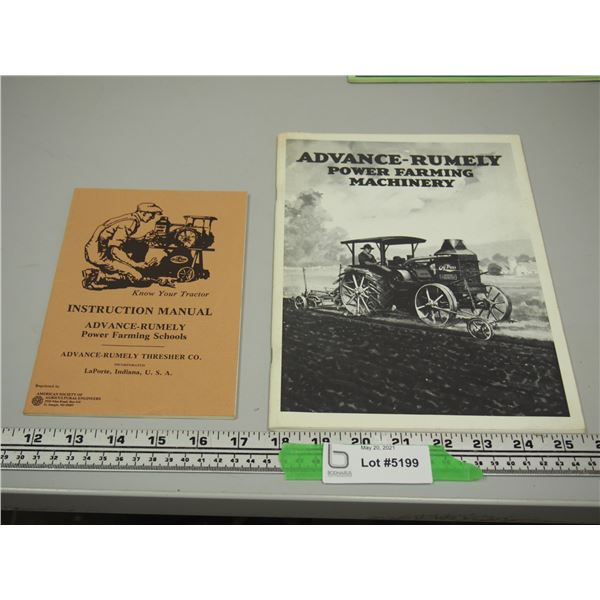 Advance Rumely Books (Reproductions)