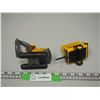 Image 3 : Volvo EC210 Excavator 1/50 Scale? Extended is 9" long, plus Atlas Copco Generator Compressor (5" L)