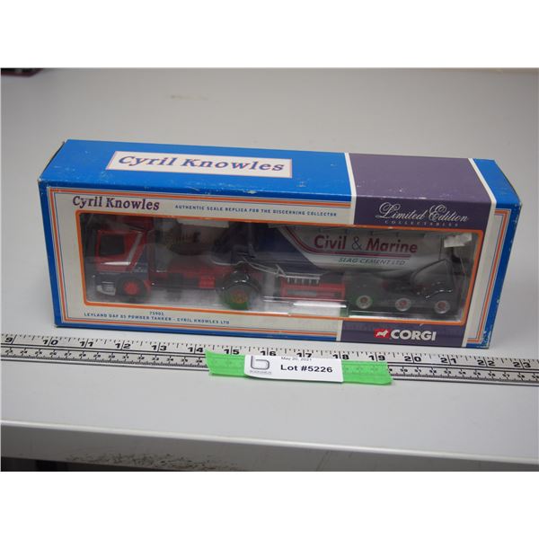 Corgi Leyland Daf 85 Powder Tanker Limited Edition 1/50 Scale NIB Cyril Knowles