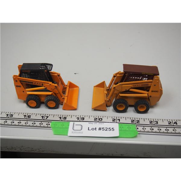(2X THE MONEY) Case Uniloader Skid Steers 1845, 1845C N2G and Conrad Both Made in W. Germany