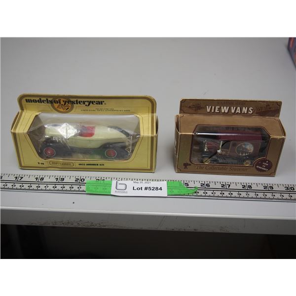 Models of Yesteryear Matchbox 1935 Auburn 851 (NIB) 1979 and Souvenir Series View Vans (NIB)