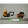Image 1 : Ertl Case 1845C Bobcat (2.5" L) Plus Volvo EC45 1/50 Excavator