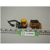 Image 2 : Ertl Case 1845C Bobcat (2.5" L) Plus Volvo EC45 1/50 Excavator