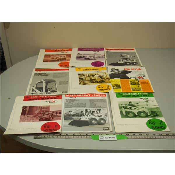 Vintage Bobcat Sales Brochures
