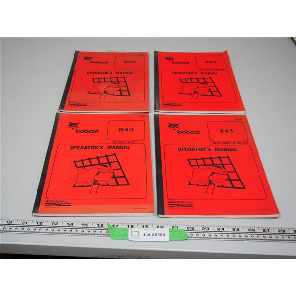 Set of 4 843, 825 Bobcat Operators Manual