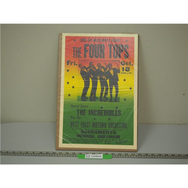 The Four Tops Concert Poster (12x18)