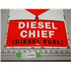 Image 3 : Texaco Diesel Chief Enamel Sign (12 3/4" x 16 1/4")