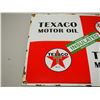 Image 2 : Texaco Motor Oil Enamel Sign (12 3/4" x 16 1/4")