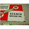 Image 3 : Texaco Motor Oil Enamel Sign (12 3/4" x 16 1/4")