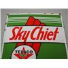 Image 2 : Texaco Sky Chief Enamel Sign (12 3/4" x 16 1/4")