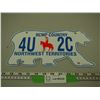 Image 1 : NWT RCMP Licence Plate