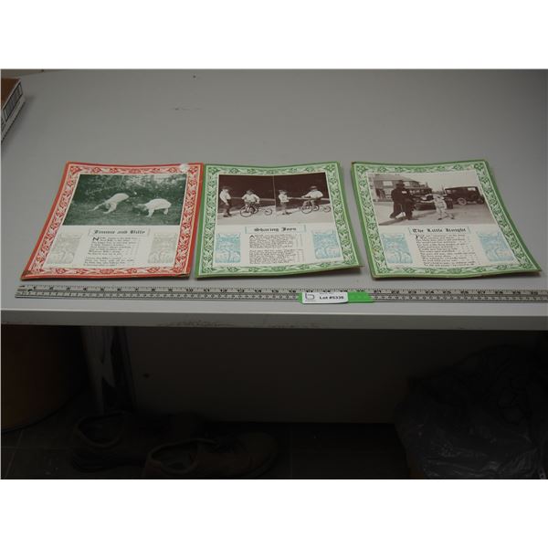 (3X THE MONEY) 1928 Cardboard Advertising Items