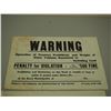 Image 2 : Vintage Cardboard Warning Signs (12x18)