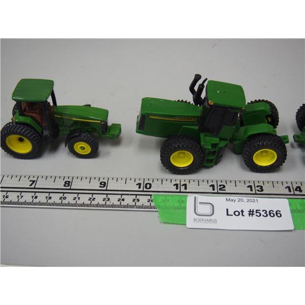 (3X THE MONEY) John Deere Toy Tractors (3.5" and 4" Long)