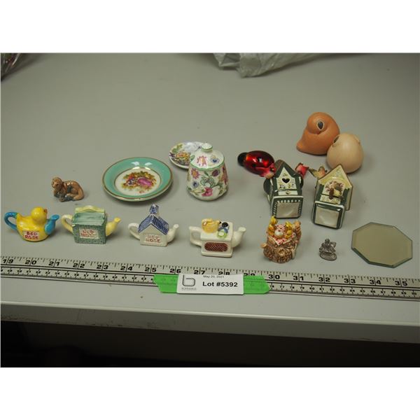 Red Rose Teapot Ornaments Plus Other Ornaments