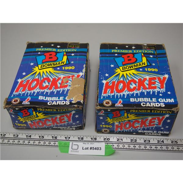 (2X THE MONEY) Bowman 1990 Bubble Gum Hockey Cards (All Sealed Pkgs)
