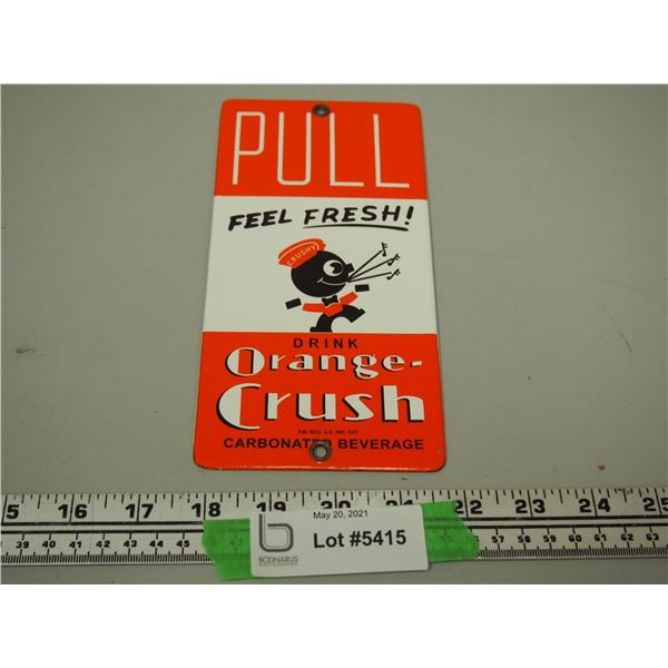 Orange Crush Porcelain Sign (8x4)