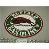 Image 1 : Buffalo Gasoline Porcelain Sign (11 3/4" Diameter)